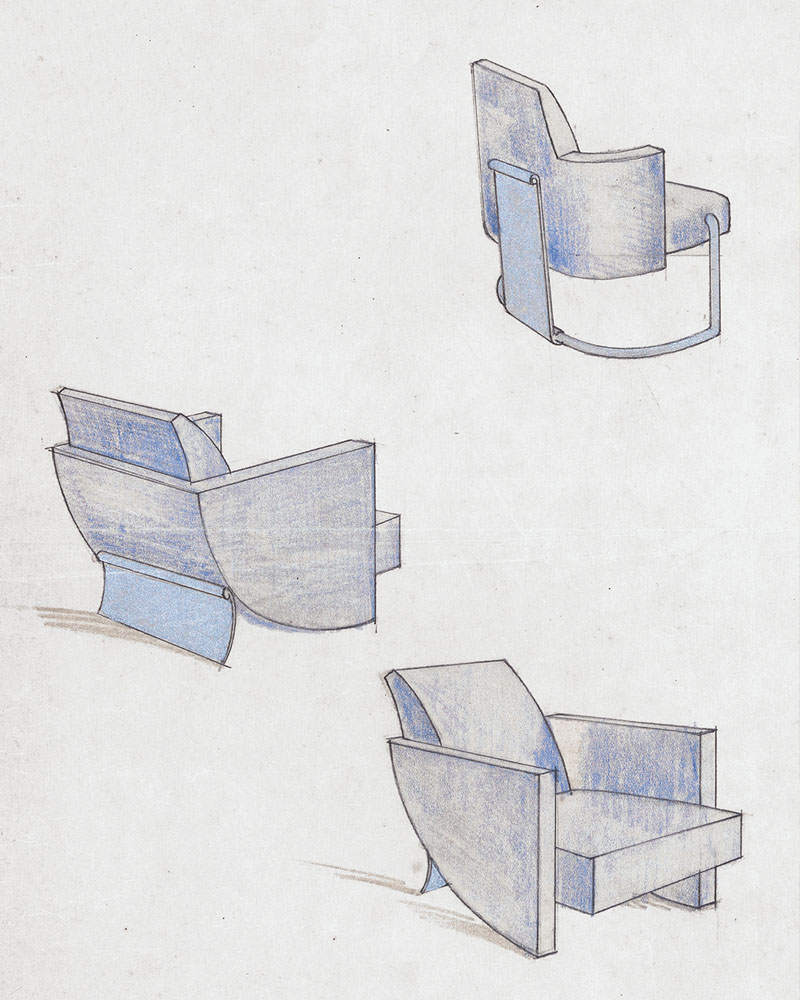 Furniture and furniture ensembles René Crevel